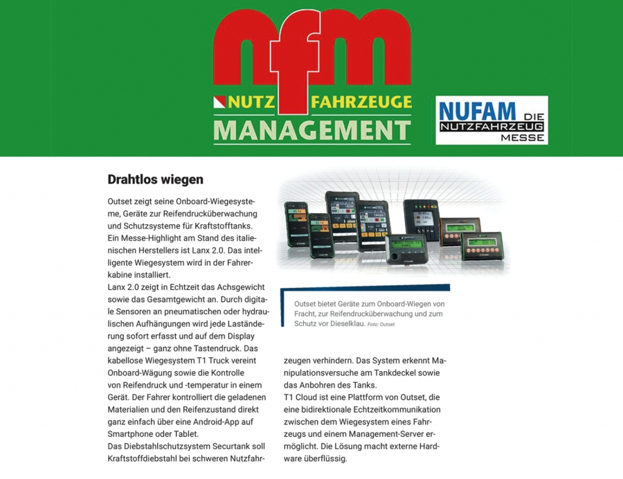 NFM NUTZFAHRZEUGE Management - Settembre 2025